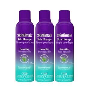 Skintimate Skin Therapy Sensitive Skin Moisturizing Shave Gel for Women-7 oz 3pc